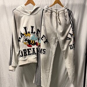 Vale Forever Anthem hooded sweatsuit (heather/grey)